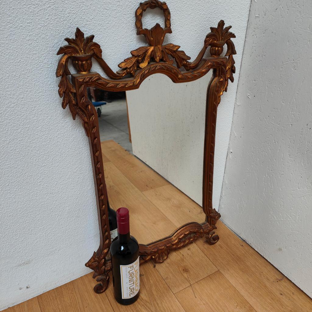 Vintage Goudkleurige Regency Rococo Barok Spiegel Schouwspiegel 704 image 6