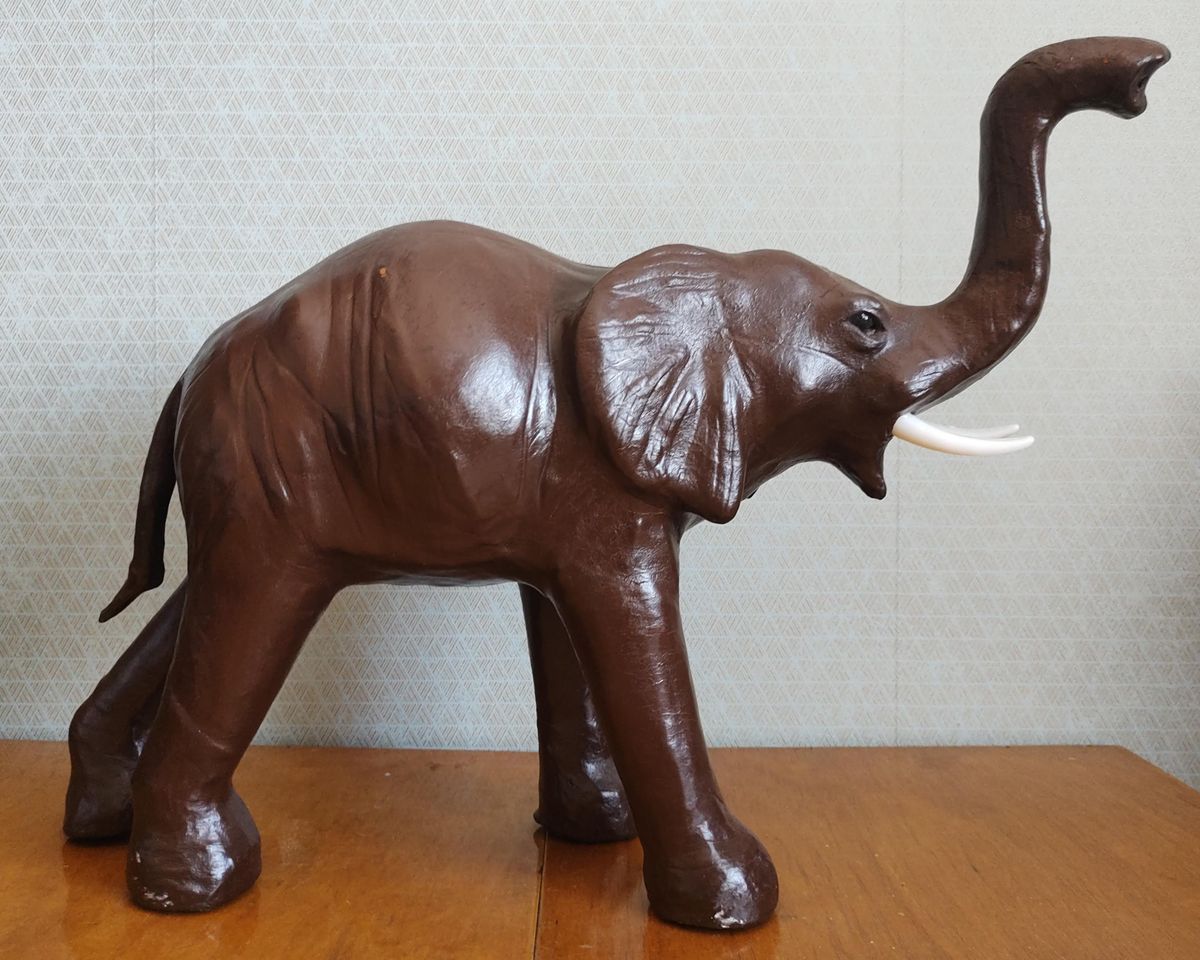 Vintage Lederen Olifant image 3