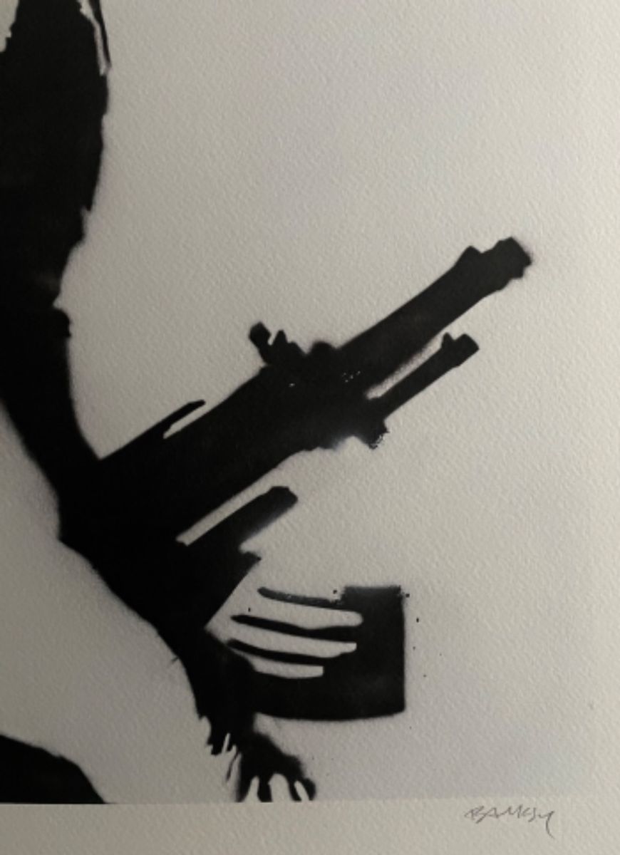 Banksy (1974) - Mona Lisa With Gun image 4