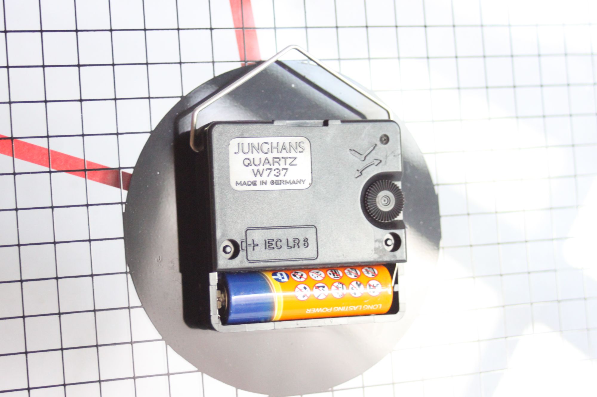 Minimalist Junghans Transparent Wall Clock, Germany 1990s image 7