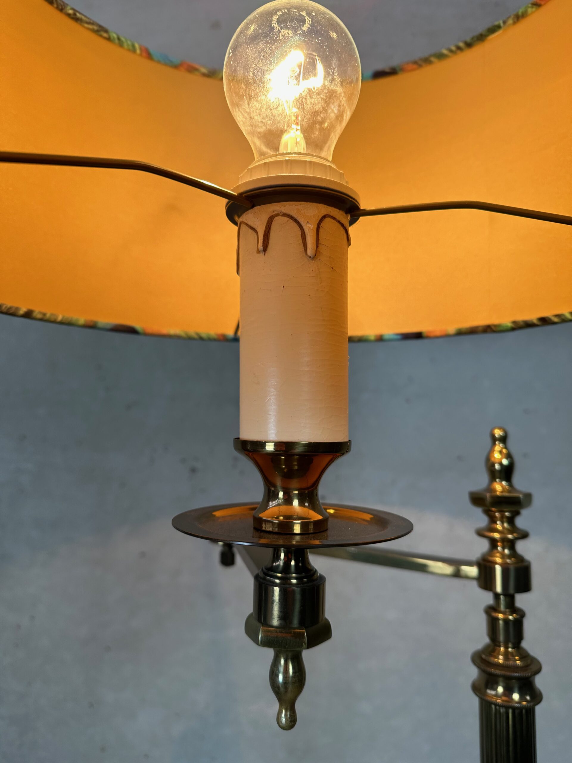 Vintage Messing Vloerlamp image 6