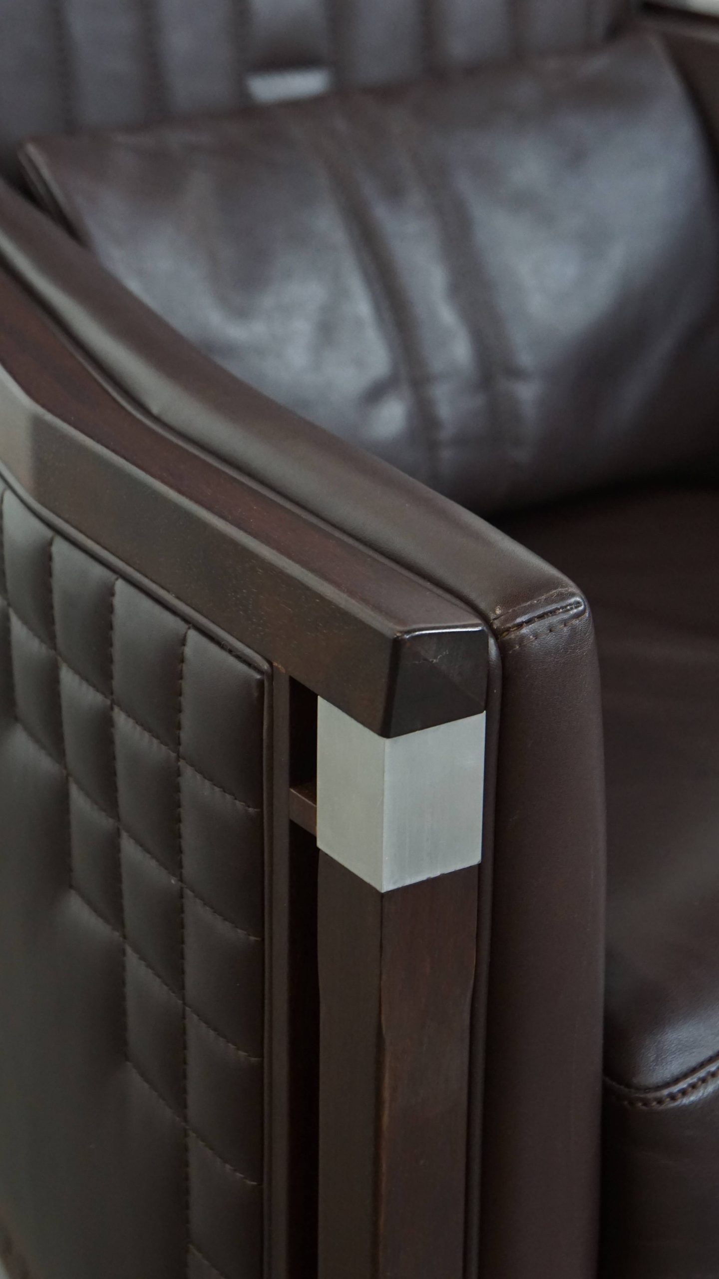 Luxe Art Deco Schuitema Design Fauteuil Met Donkerbruin Leer Uit De Decoforma Serie image 12