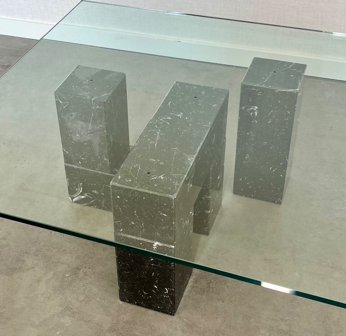 Vintage Modular Coffee Table Marble Glass Italy ‘70 image 6