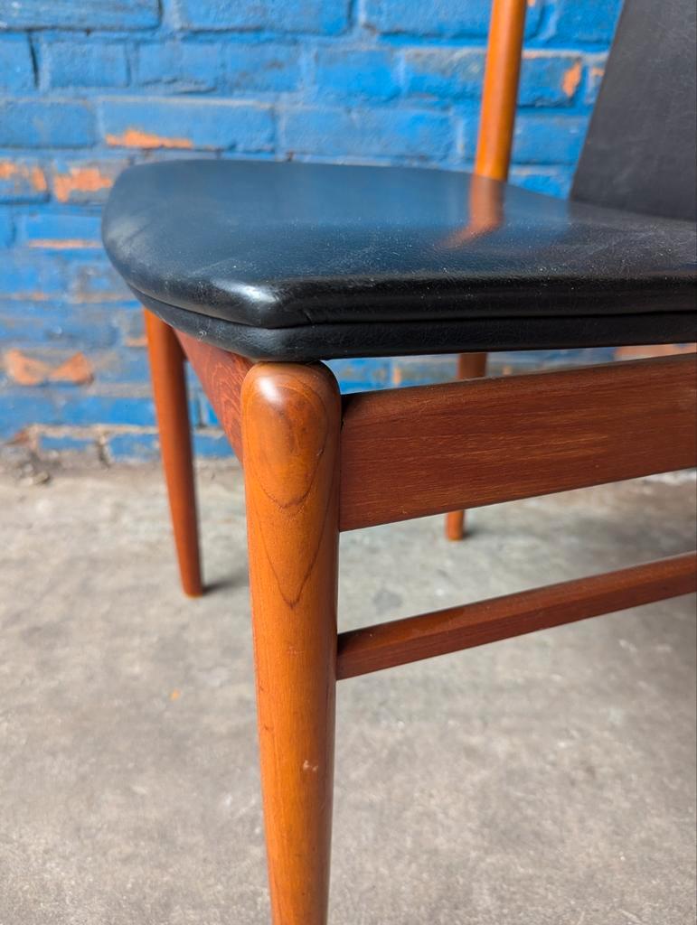 Set 5 (of 6) Deense Teak Stoelen , Findahls Møbelfabrik image 5