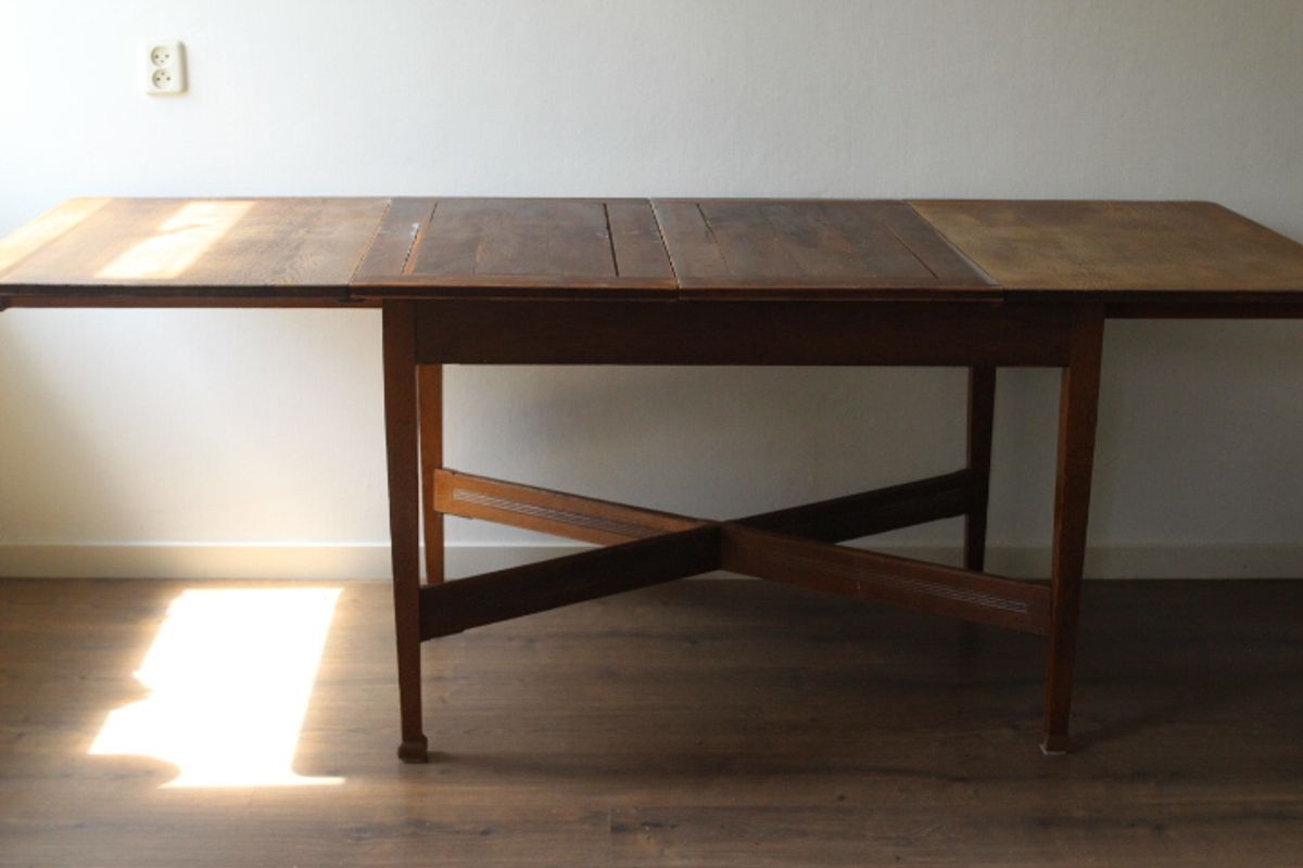 Amsterdamse School Eetafel Uitschuifbar image 7