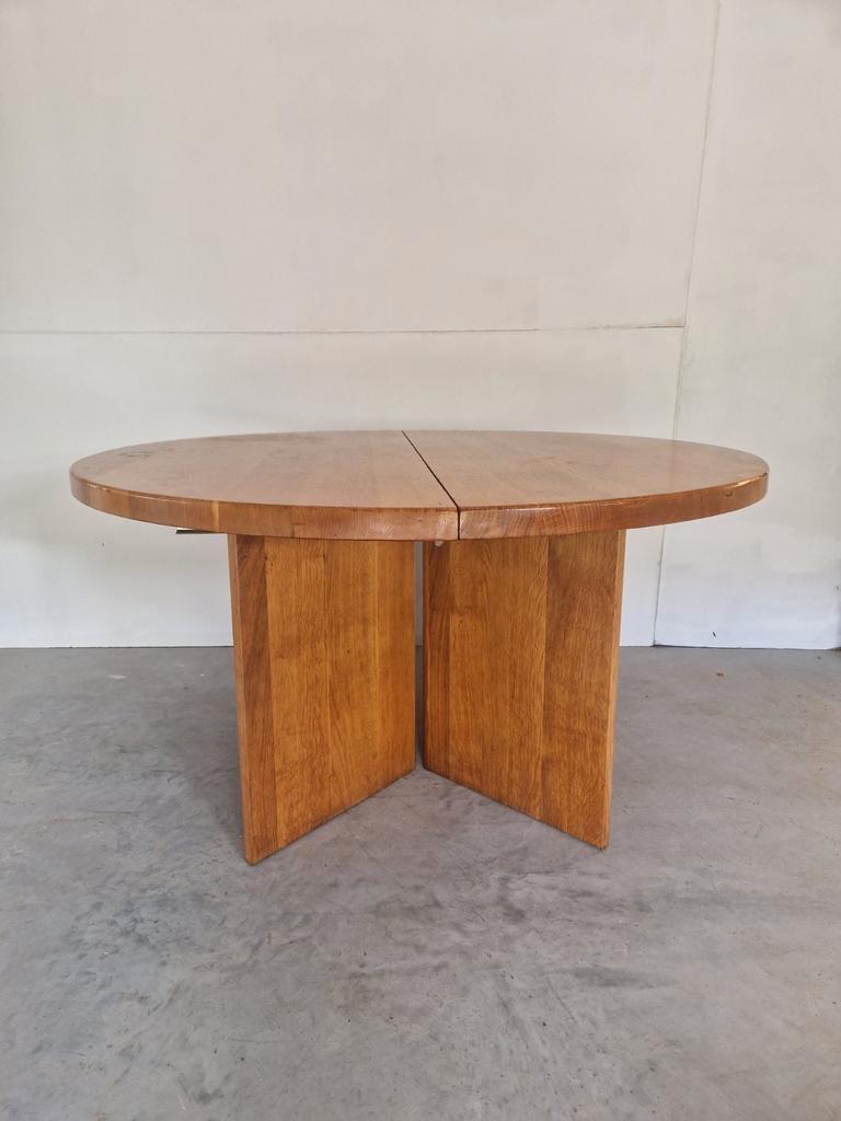 Vintage Massief Houten Uitschuifbare Eettafel Xl Design image 15