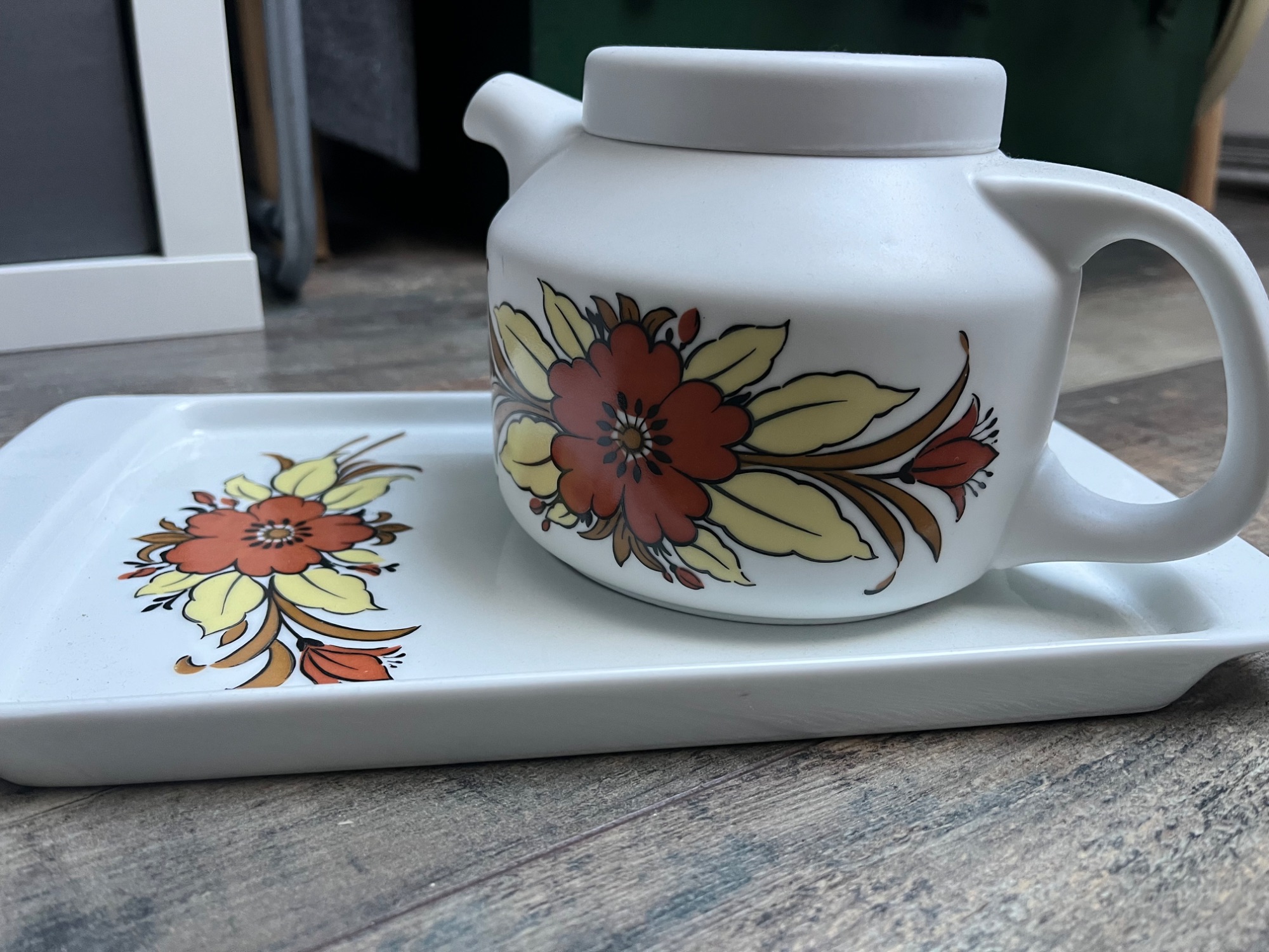 Vintage Arzberg Servies. 2 Pannen Schaal En Theepot image 2