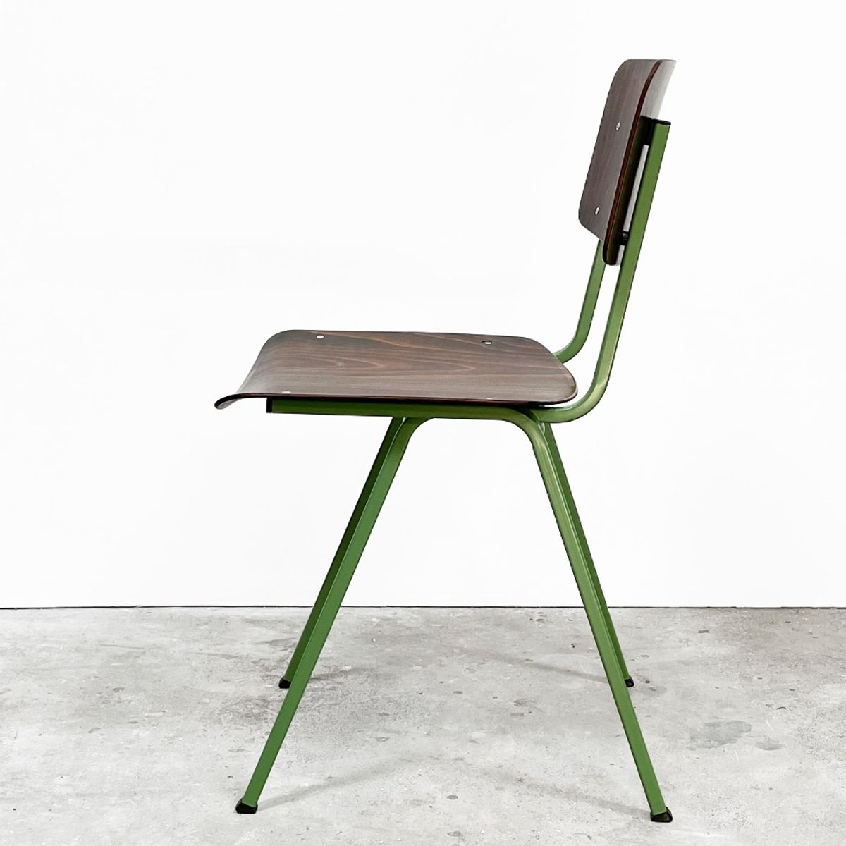 Vintage Marko Stoelen, Groen Opnieuw Gepoedercoat Frame. image 2