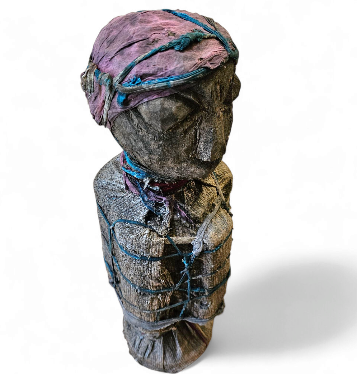 African Sculpture / Multi Material Figure / Height 65 Cm / 1970s image 19