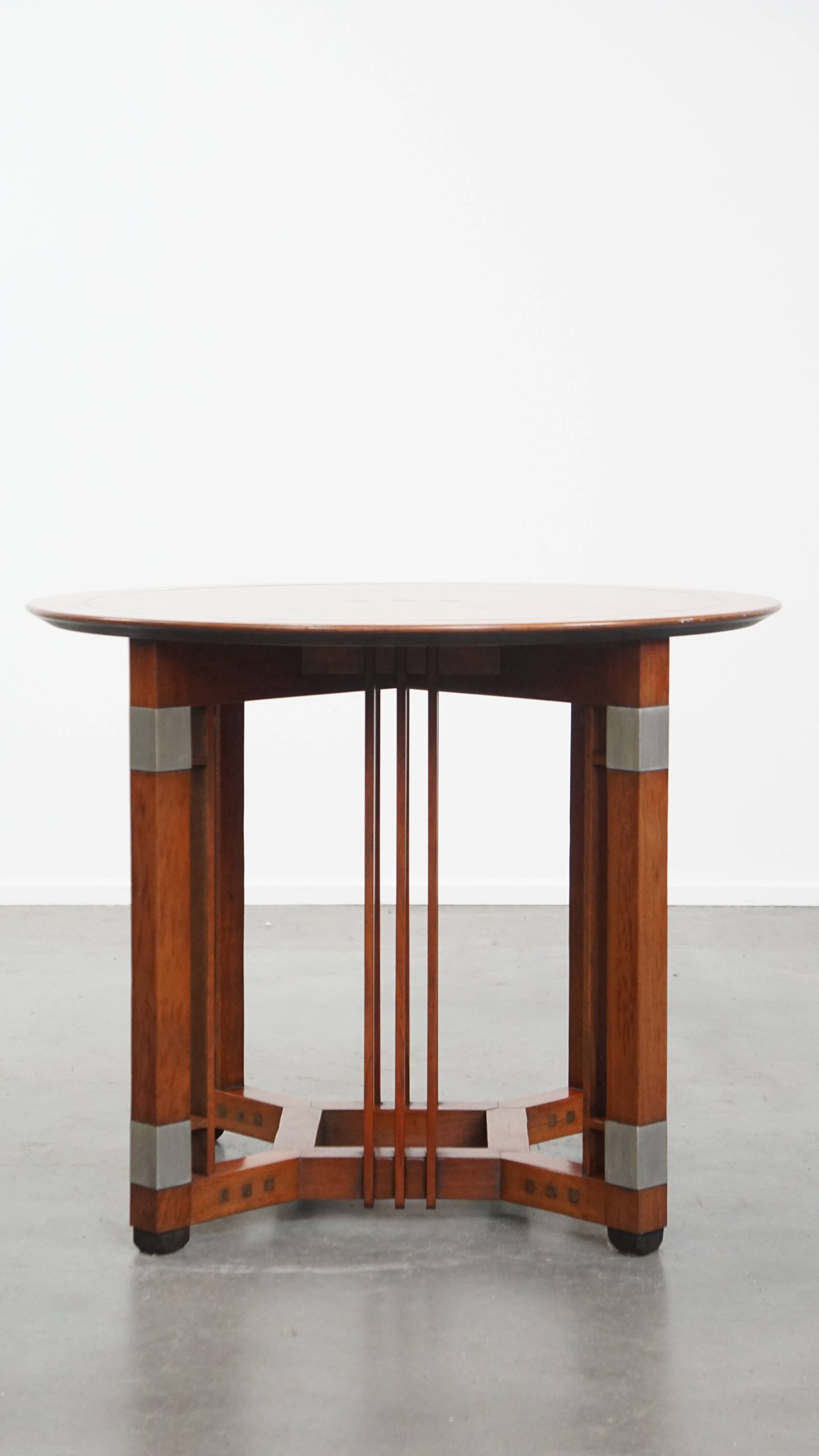 Mooie En In Goede Staat Verkerende Ronde Art Deco Schuitema Design Bijzet/ Salontafel image 4