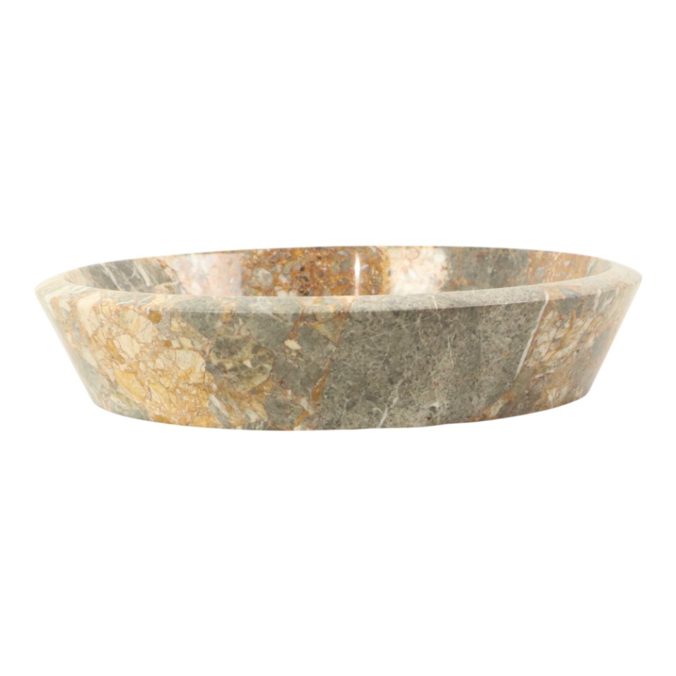 Prachtige Zware Grote Marmeren Fruitschaal Xl Natuursteen 40cm image 10