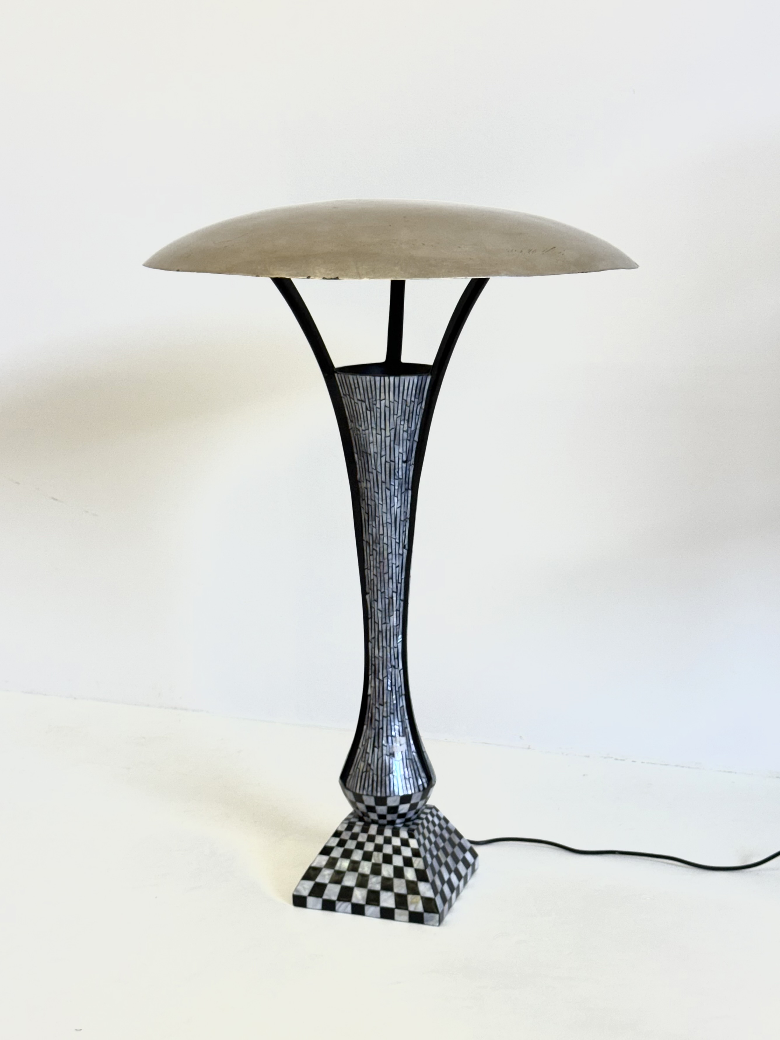 Vintage Vloerlamp Met Mozaïekpatroon In Art Deco Stijl image 2