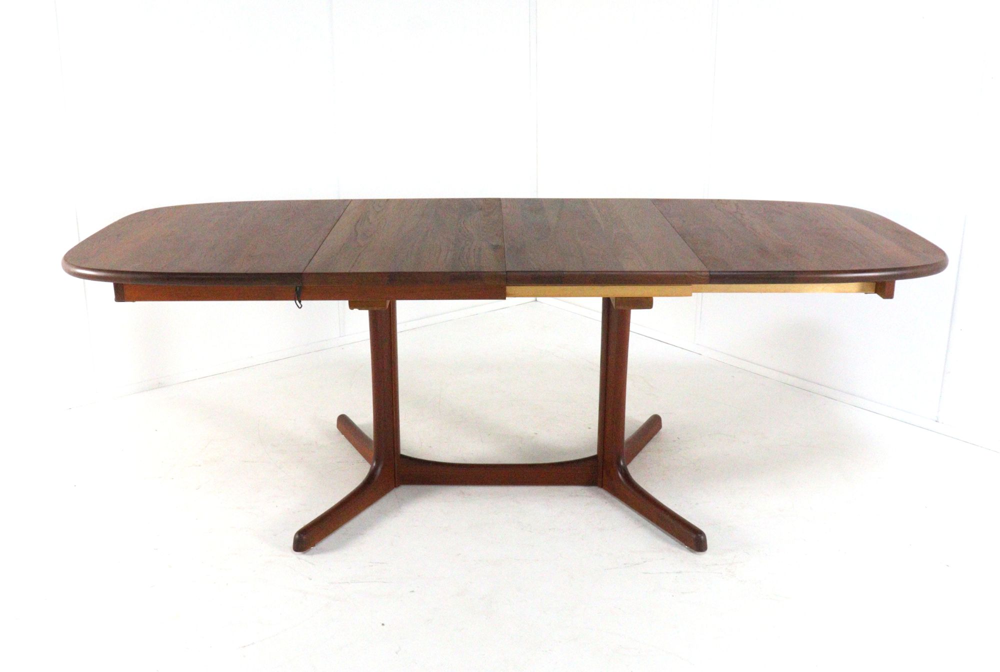 Ovalen 2x Verlengbare Eettafel Massief Teak Deens image 15