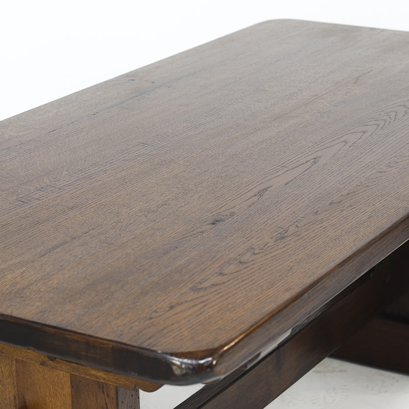 Antieke Vintage Mid-century Brutalist Eettafel image 9