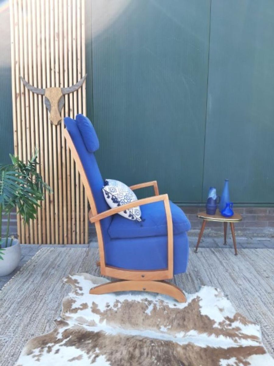 Design Schommelstoel | Jaren 80 90 | Art Deco Stijl Fauteuil image 12