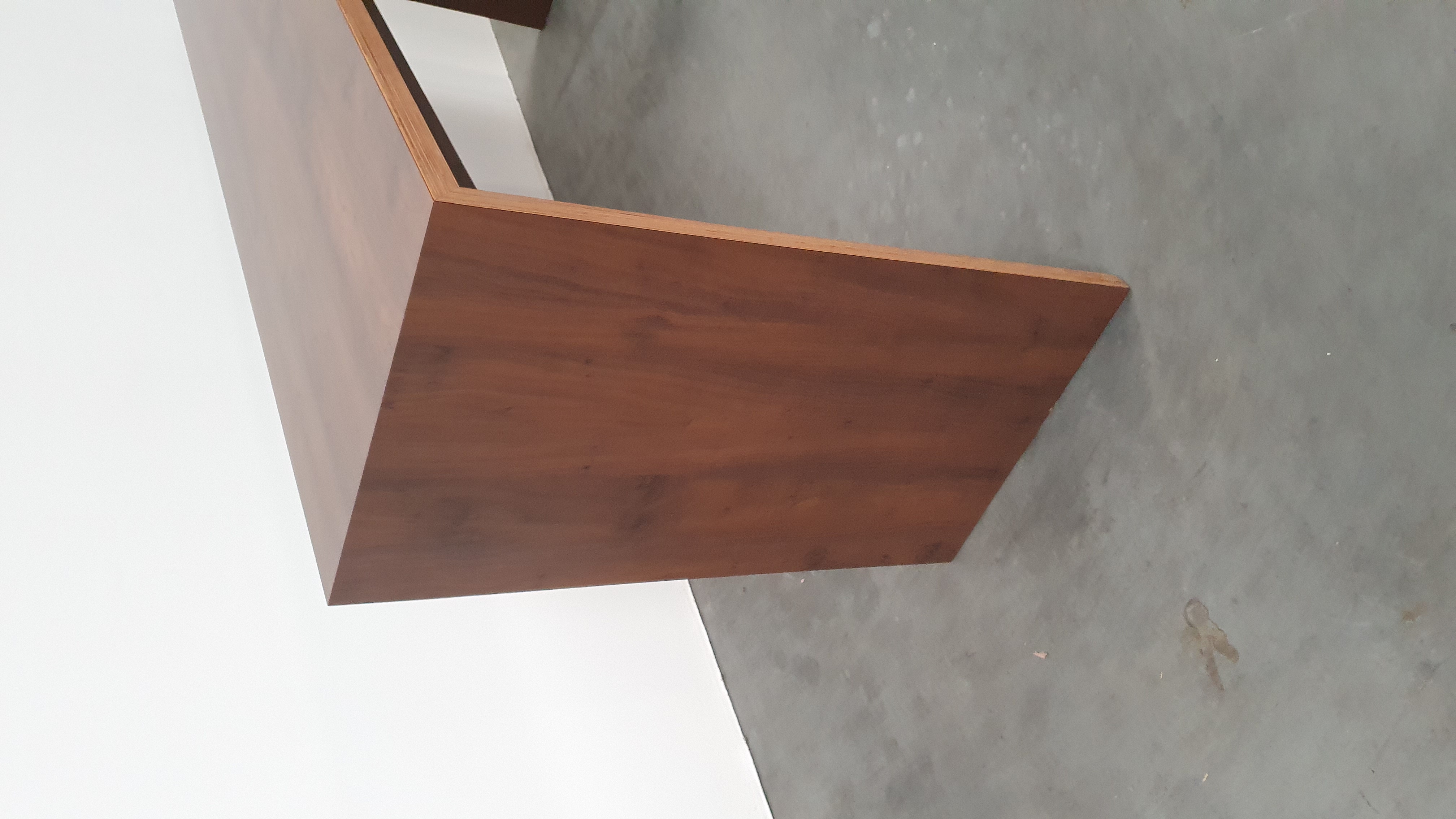 Design Bartafel Noten Hout Hpl Gefineerd Multiplex Statafel image 9