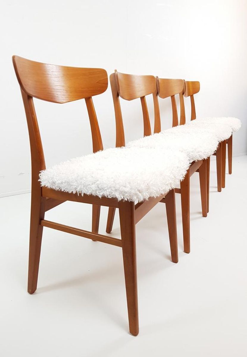 Vintage Farstrup Stoelen Nieuw Gestoffeerd Stof Naar Keuze image 11