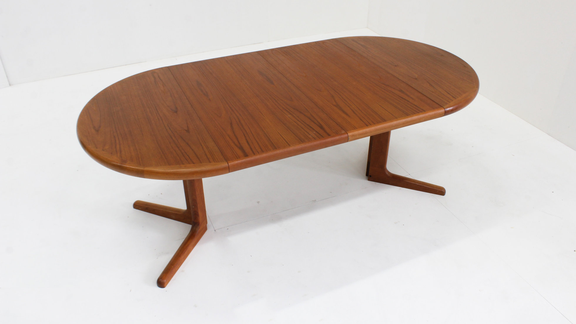 Vintage Deense Ronde Uitschuifbare Eettafel Teakhout Jaren 60 image 5