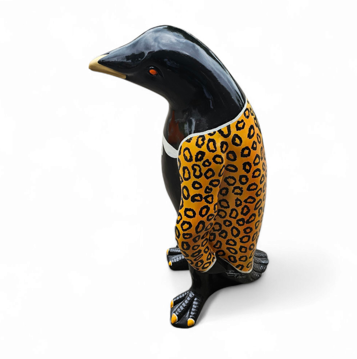 Large Resin Penguin By Michael Peetermans / Belgium 2014 / Signed By Artist / Unique Piece image 8