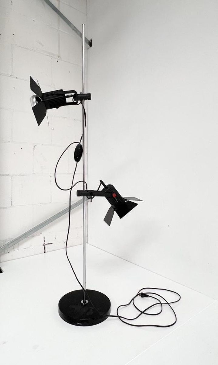 Zwartkleurige Vintage Vloerlamp, 1970’s image 3