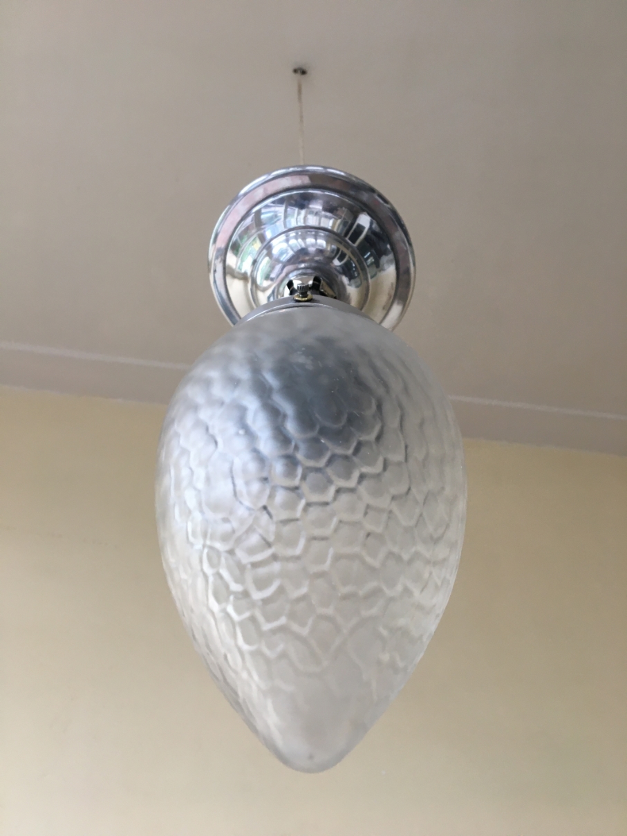 Hanglamp Wc Lampje Hallampje Art Deco 1930 Frans image 3