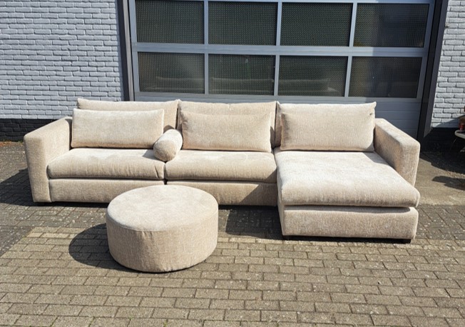 4x6 sofa – X2 Modulaire Hoekbank In Ecru Velours image 2
