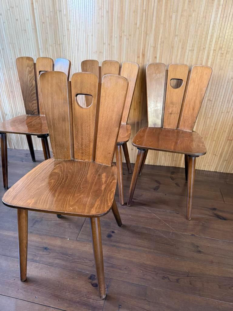 4 Brutalist Stoelen image 3