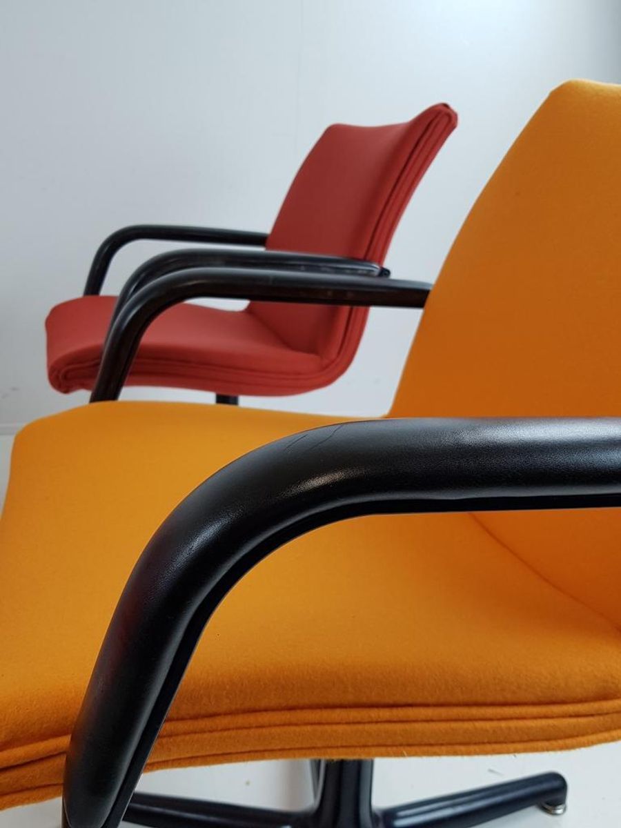 Artifort Bureaustoelen Oranje Setprijs Ploegstof image 6
