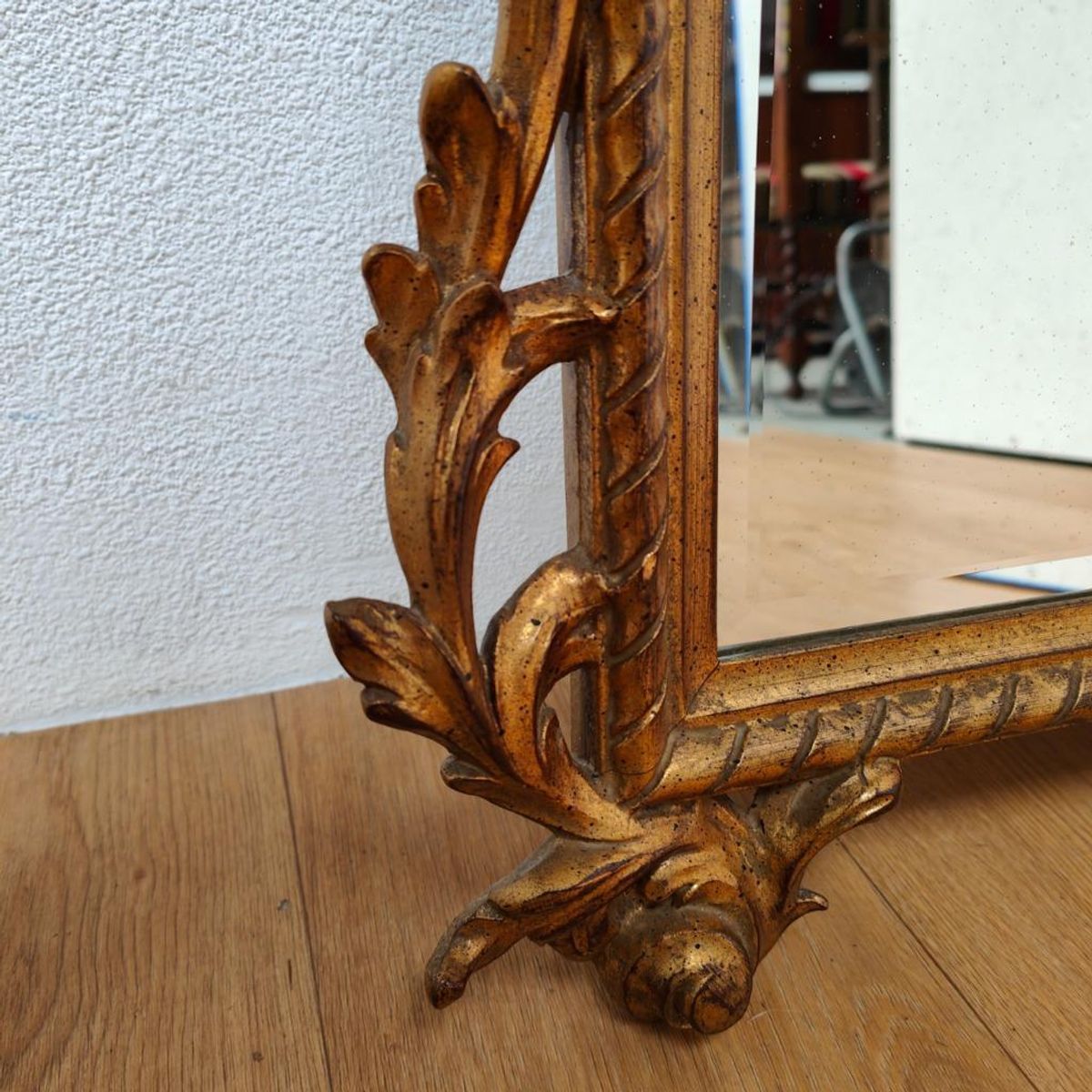 Grote Vintage Barok Brocante Rococo Spiegel Schouwspiegel 01 image 20