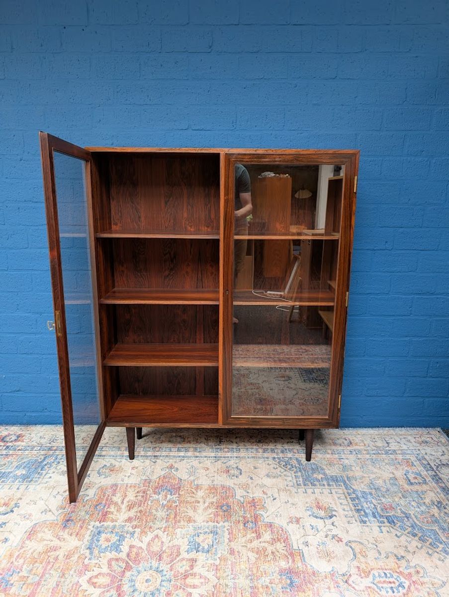 Vintage Palissander Vitrinekast, Jaren 60 image 6
