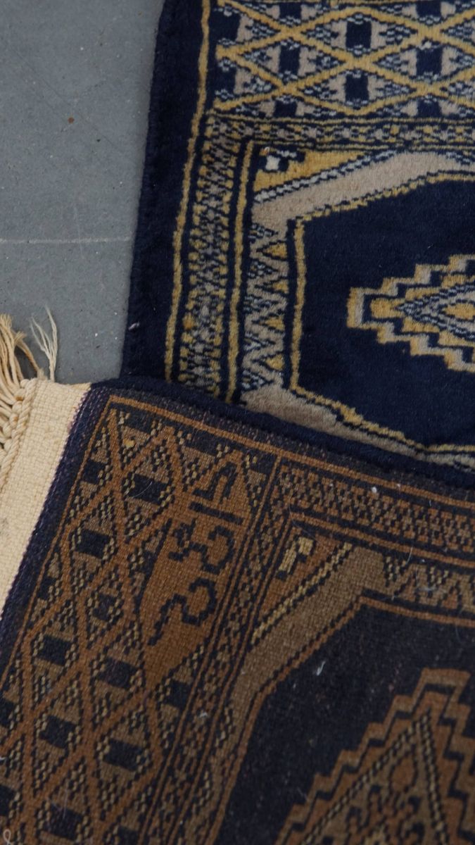 Subtiel Sierkleedje/ Loper Met Blauw En Beige Tinten 67x30cm image 7