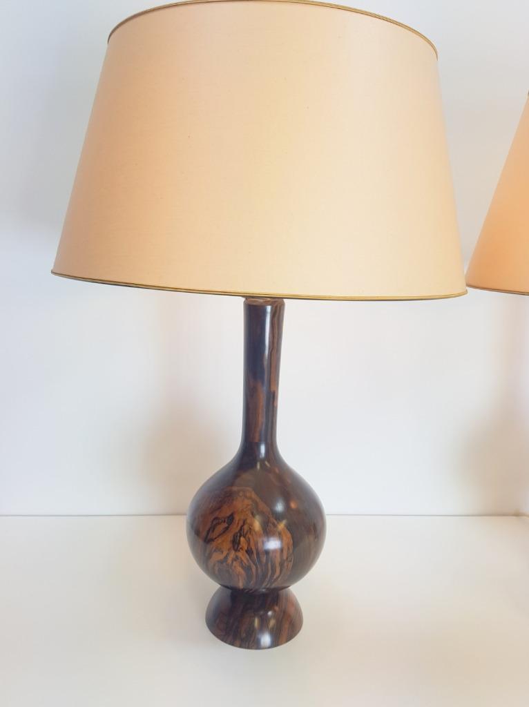 Set 2 Vintage Tafellamp Palissander Mid Century '60 Design image 7