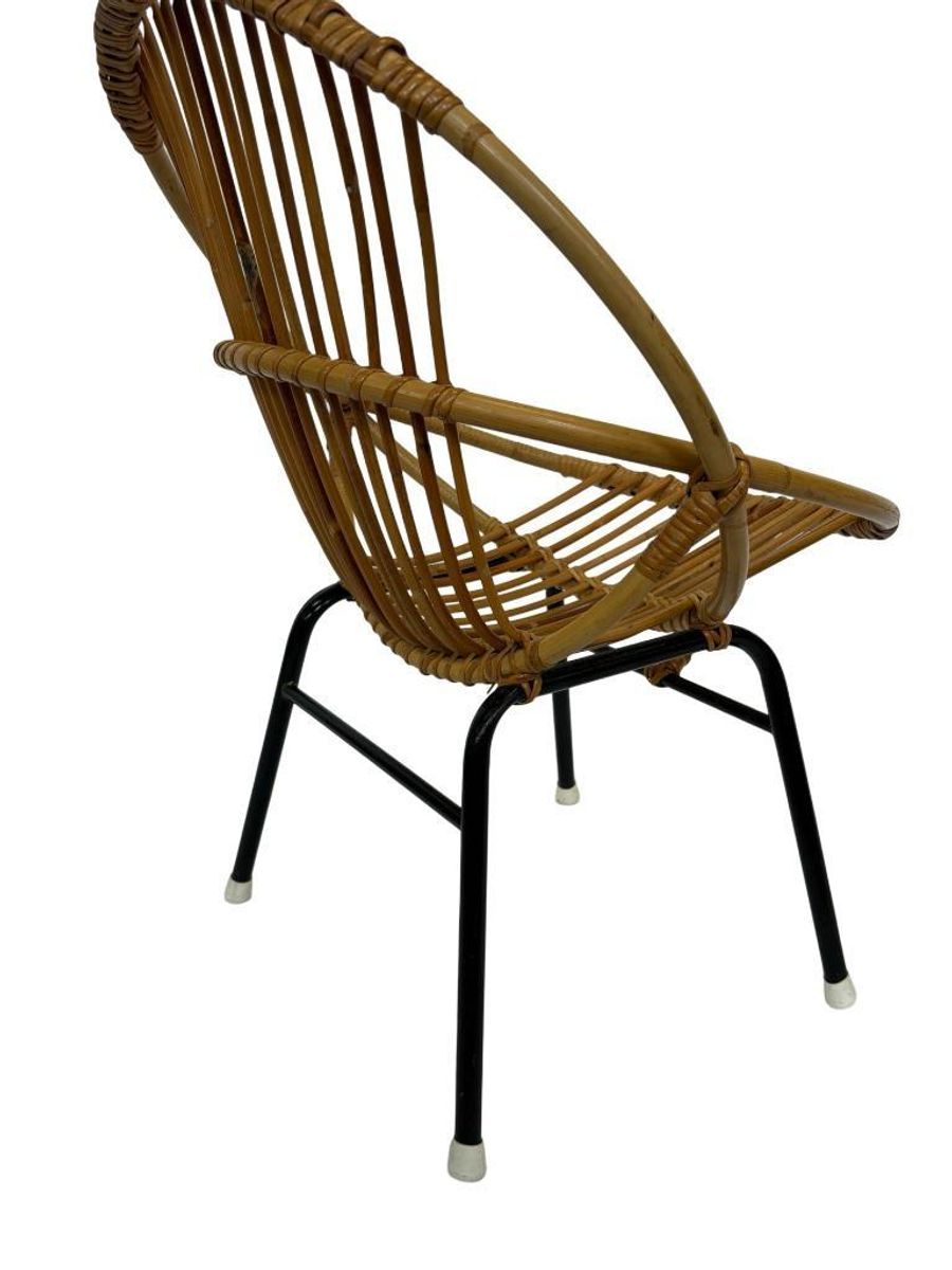 Vintage Rotan Stoel Dirk Van Sliedregt Rohe Noordwolde 1960 image 4