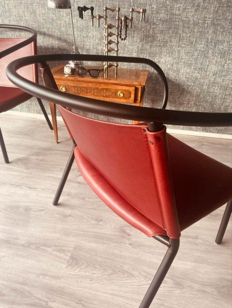 2x Danish Design- Afteroom Lounge Chair, Cognac Leather, Menu image 21