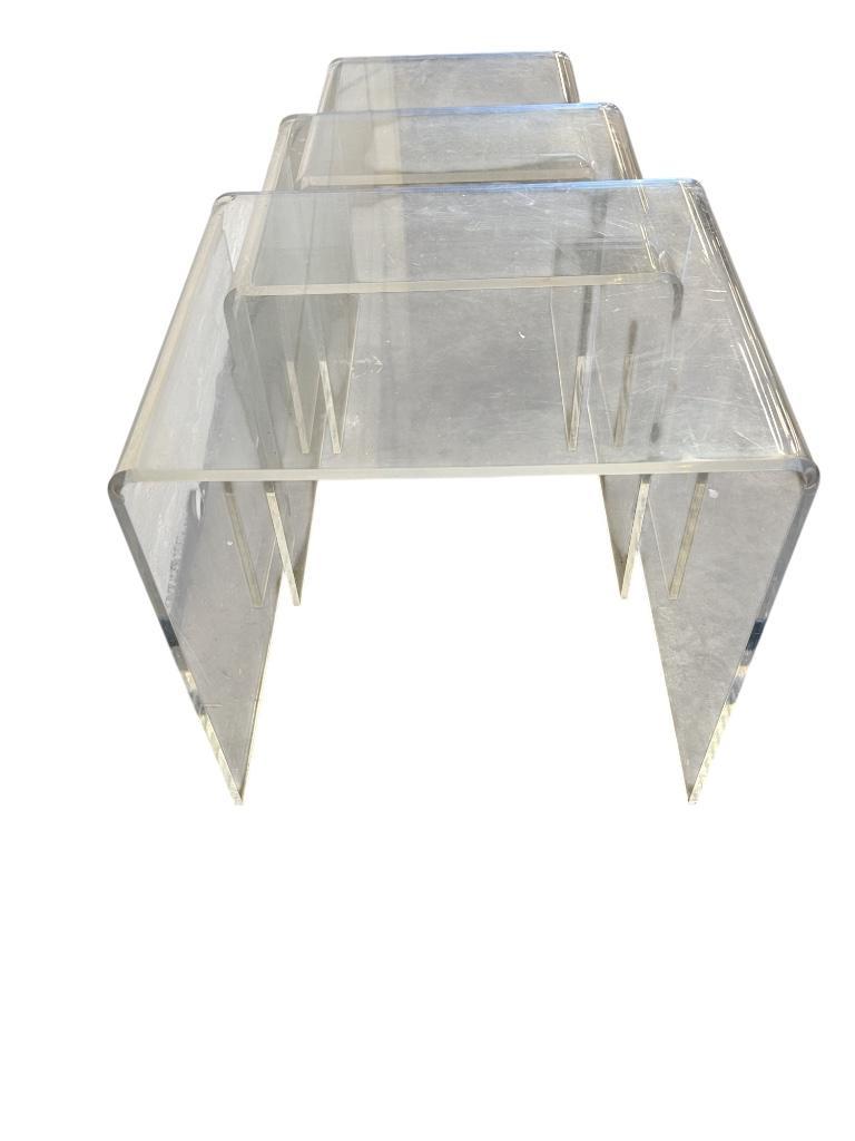 Set Van 3 Nesting Tables In Plexiglas / Salontafel image 20