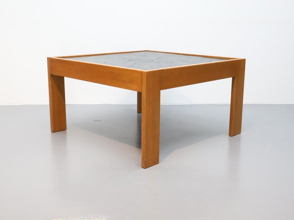 Vintage Salontafel | Leisteen | Eiken Frame image 10
