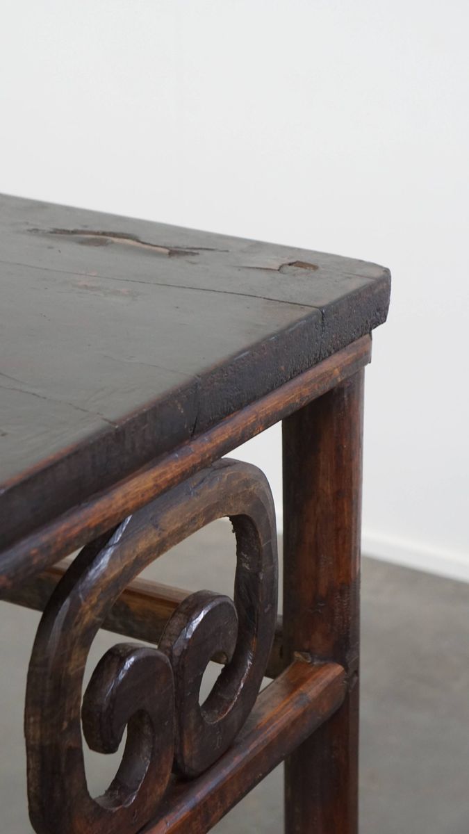 Antieke Chinese Side Table/ Altaar Tafel Uit Begin 1900 Met Een Zeldzame Single Piece Top image 18