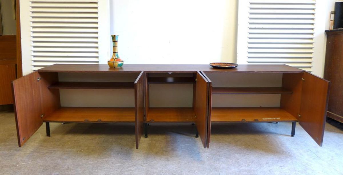 Prachtige Vintage Palissander Lowboard Dressoir 249 Cm image 4