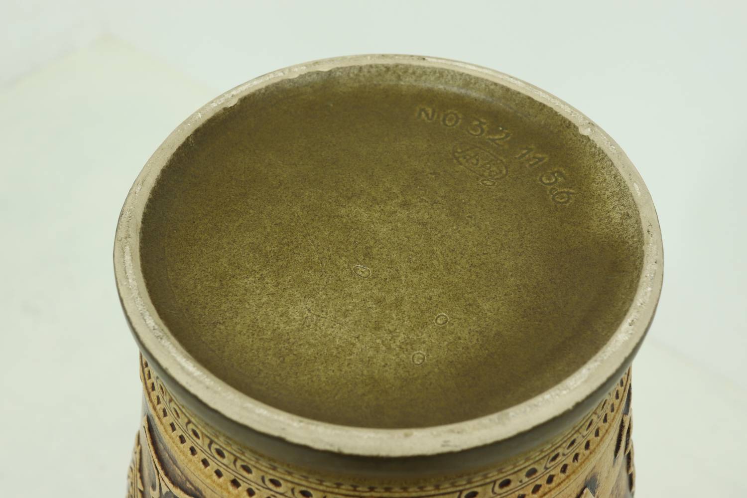 Xl Jasba Vase In Earth Tones 1960s image 8