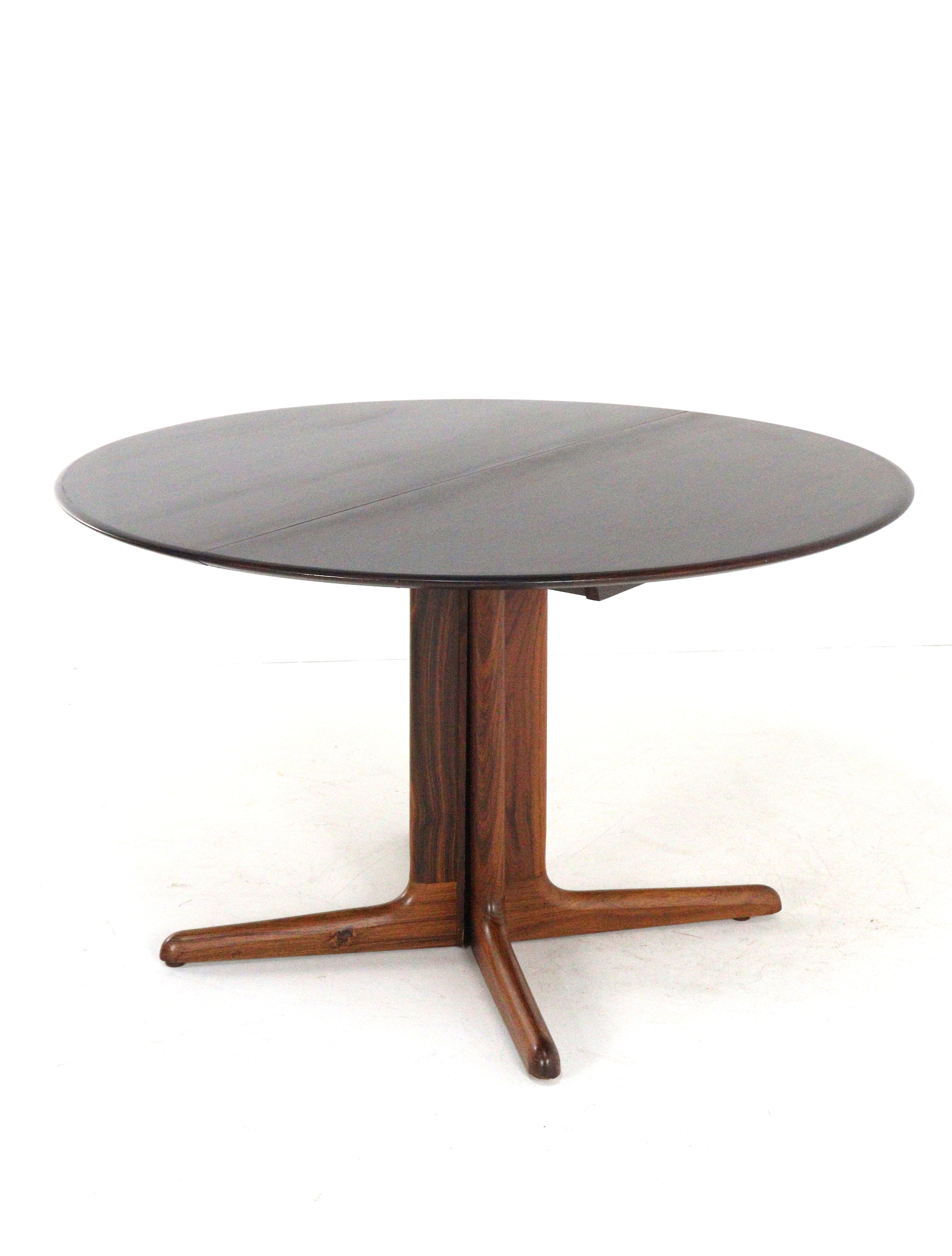 dyrlund Palissander Ronde 2x Verlengbare Tafel Eettafel Deens Vintage image 12
