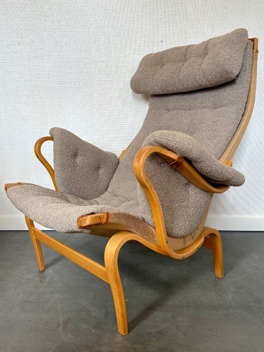 Pernilla Lounge Chair By Bruno Mathsson Sweden Dux image 8