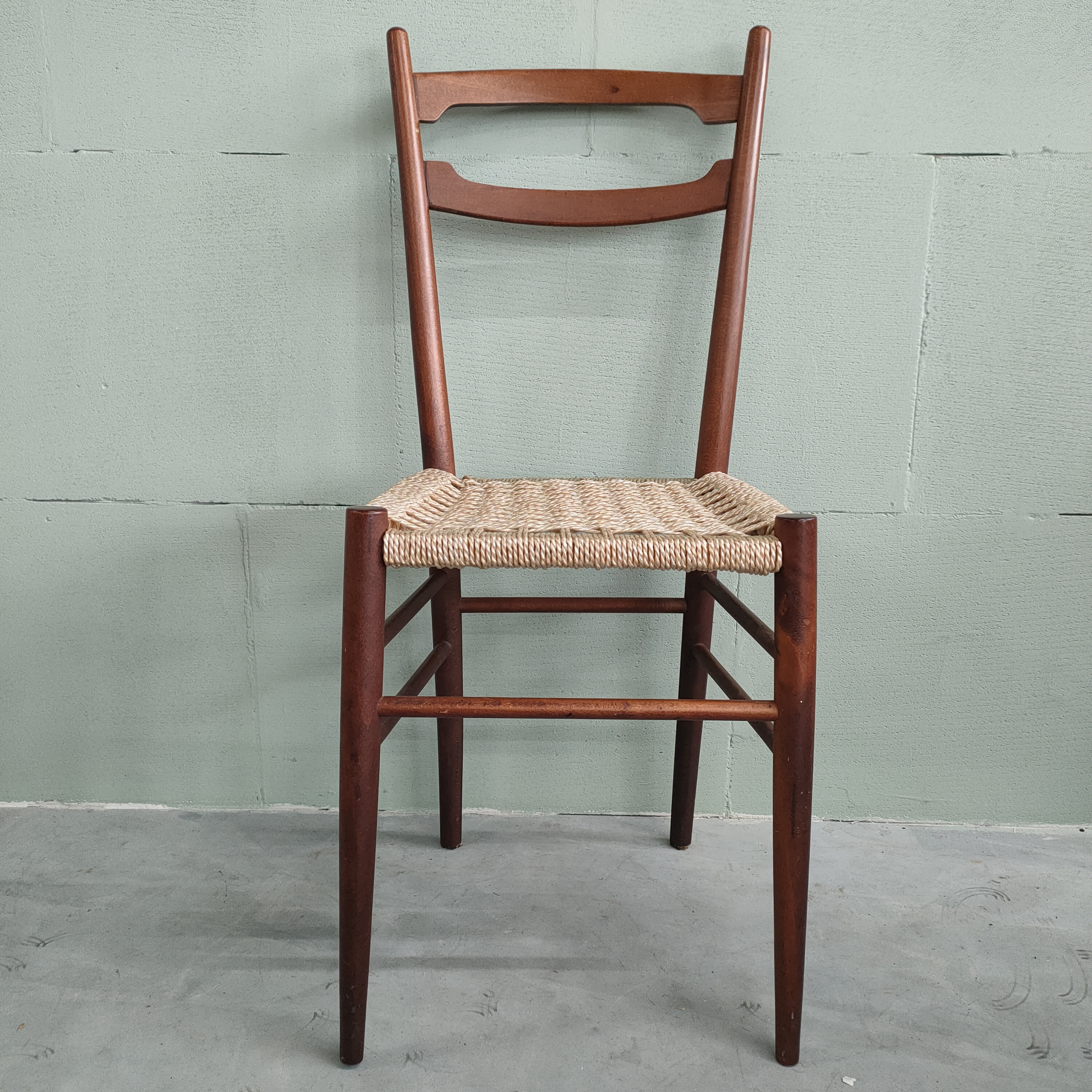 Set Vintage Keukenstoelen Lichtgewicht Gio Ponti Style image 3
