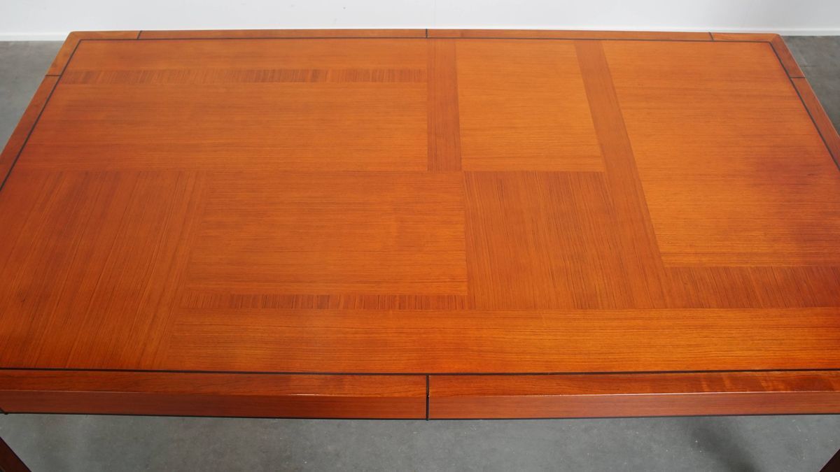 Prachtige Art Deco Set Bestaande Uit Een Eettafel En 4 Eetkamerstoelen Van Schuitema image 6