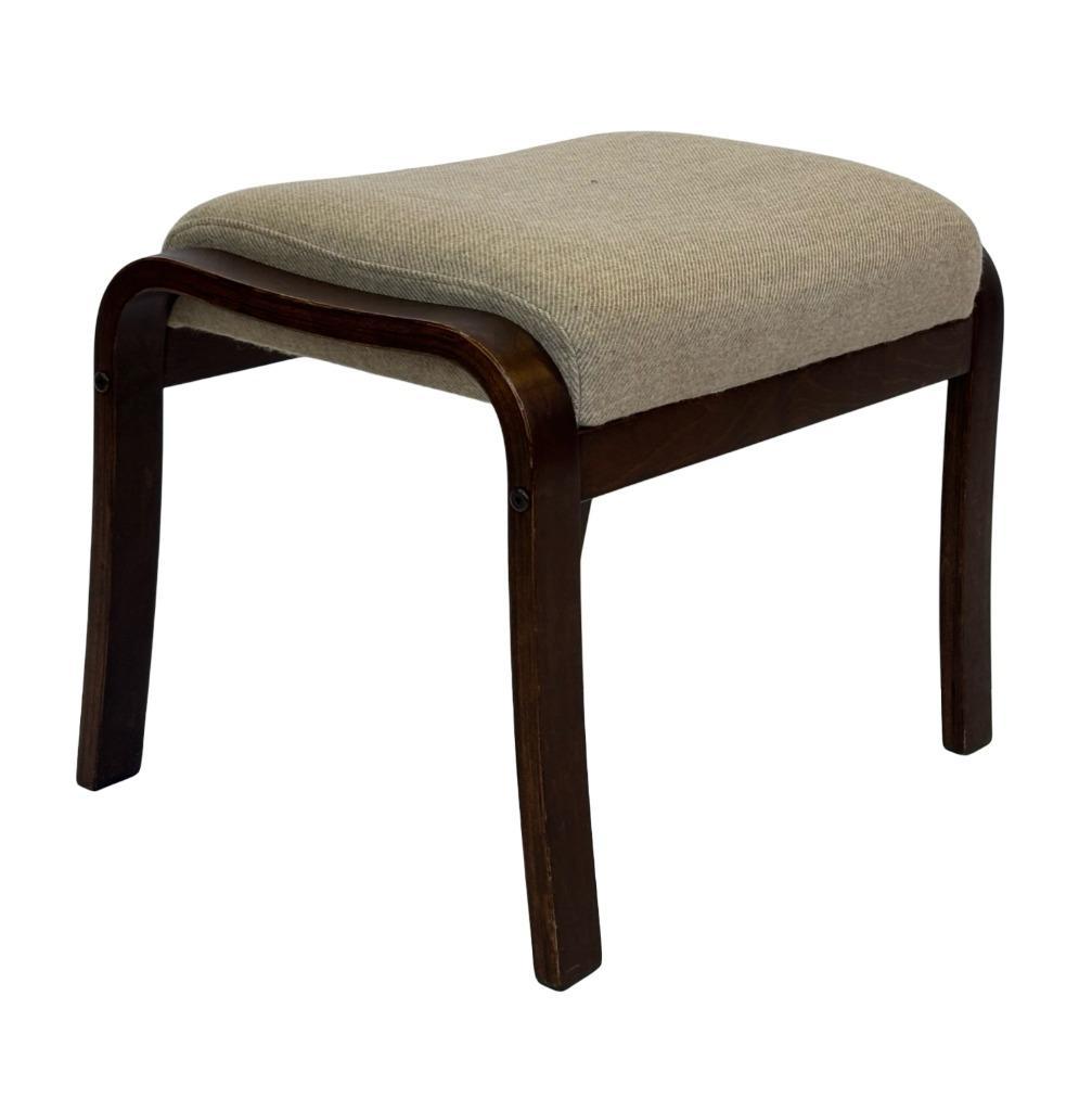 Vintage Voetenbankje Retro Poef Deense Poef Westnofa Design image 2