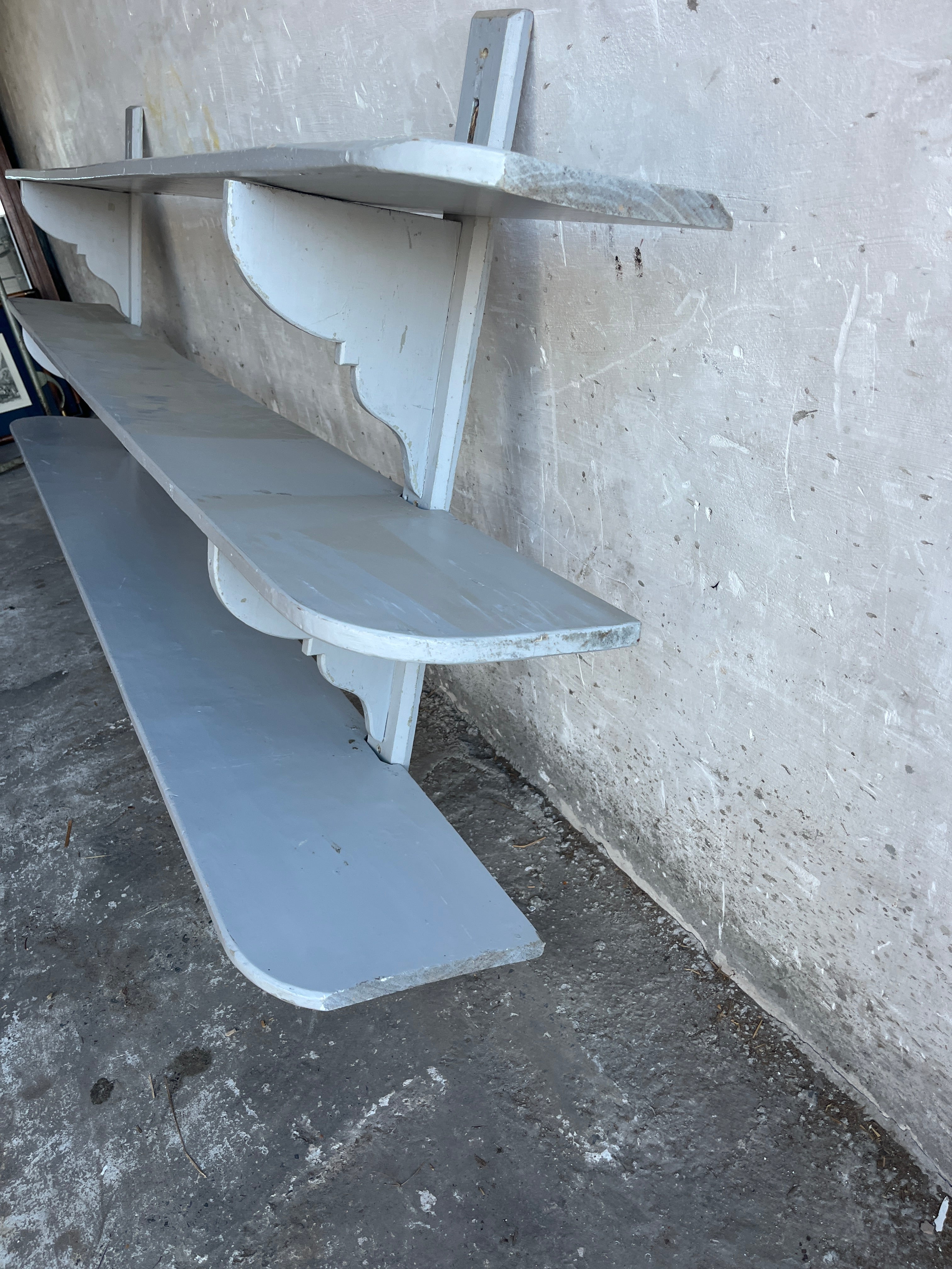 Xl Antique French Wall Rack – Industrial Style image 5
