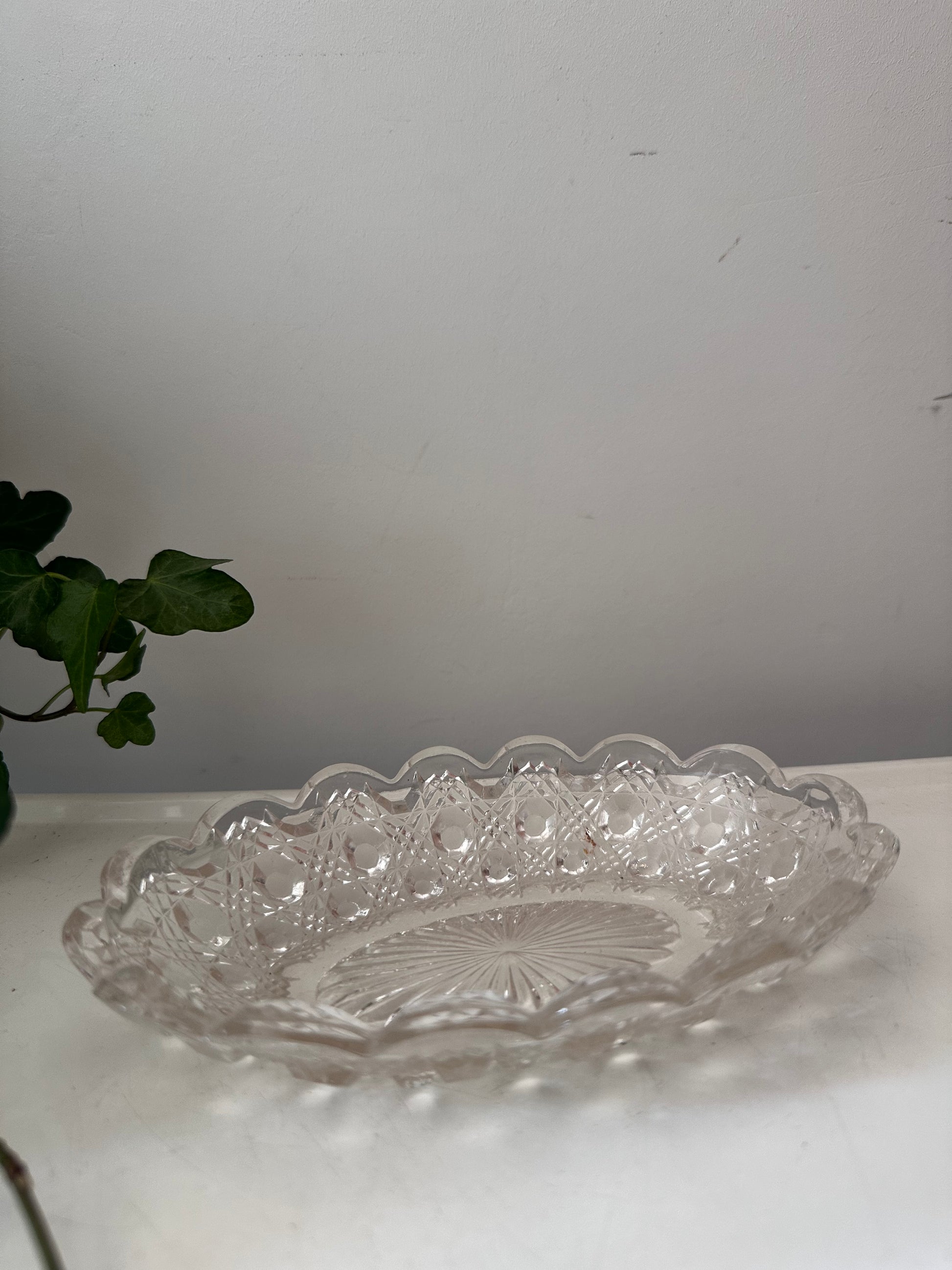 Glazen Vintage Schaaltje Met Schulprand image 4