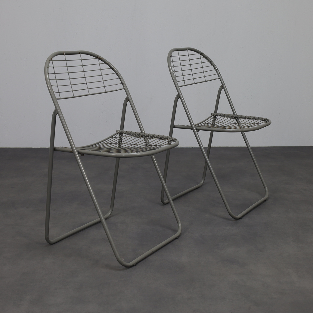 Pair Of Åland Folding Chairs By Niels Gammelgaard For Ikea, 1980s image 3