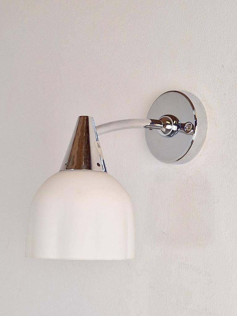 Vintage Circe Antonangeli Illuminazione Wandlamp Glas Metaal image 3