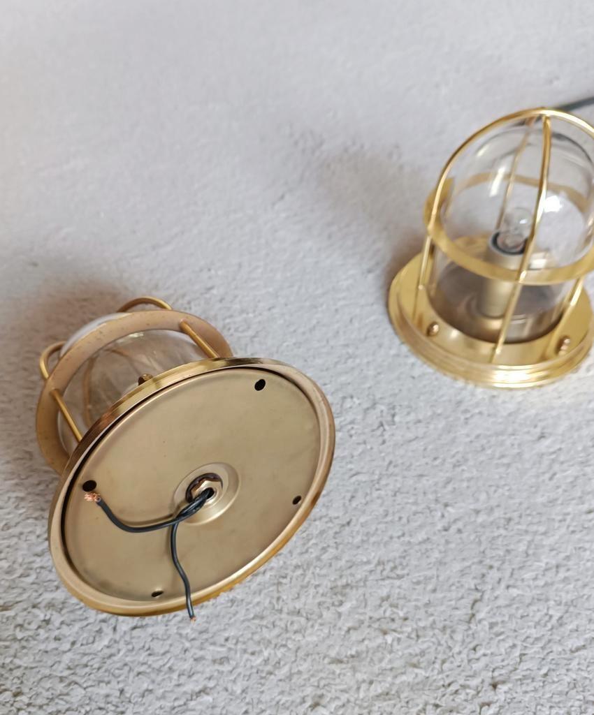 Set Van 3 Vintage Gouden Schip Stijl Plafondlampen image 18