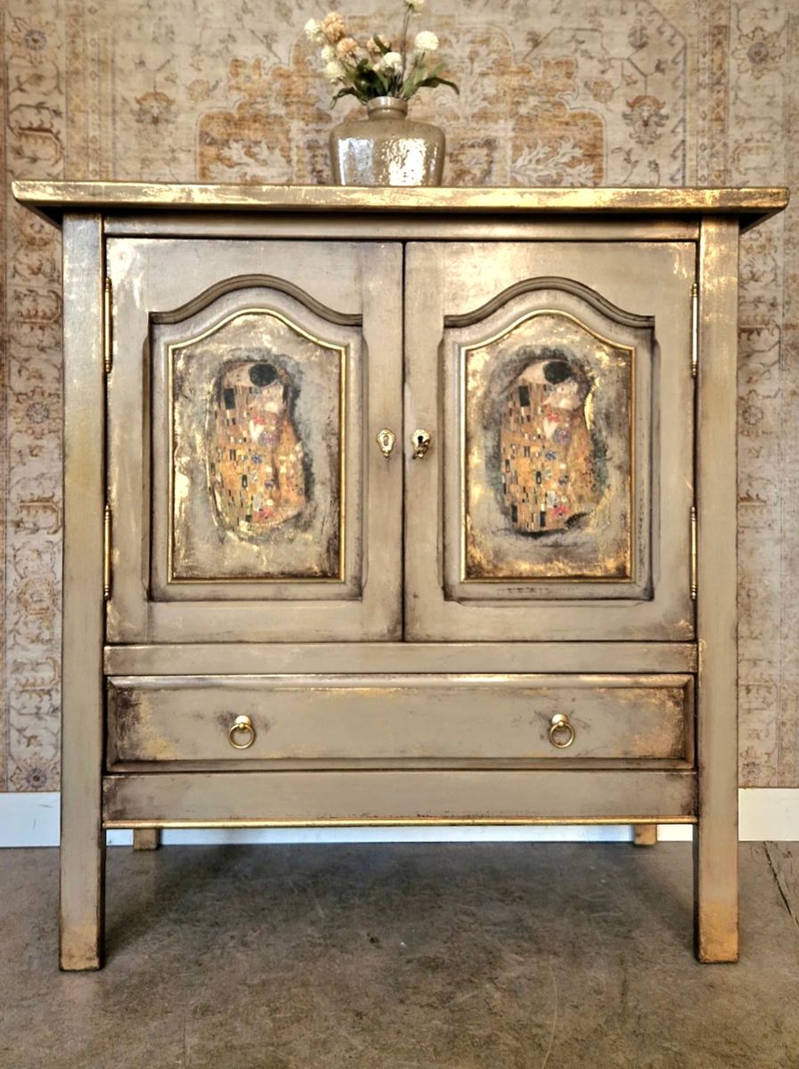 Vintage Look Kast/ Kledingkast Wandkast/ image 4